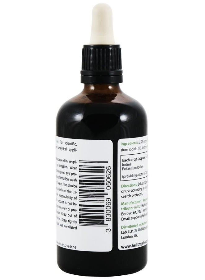 Heiltropfen 2.2% Lugol's Iodine Solution (3.4 Fl Oz), Pharmaceutical Grade, Lugols Solution Made with Iodine and Potassium Iodide. ® - Image 5
